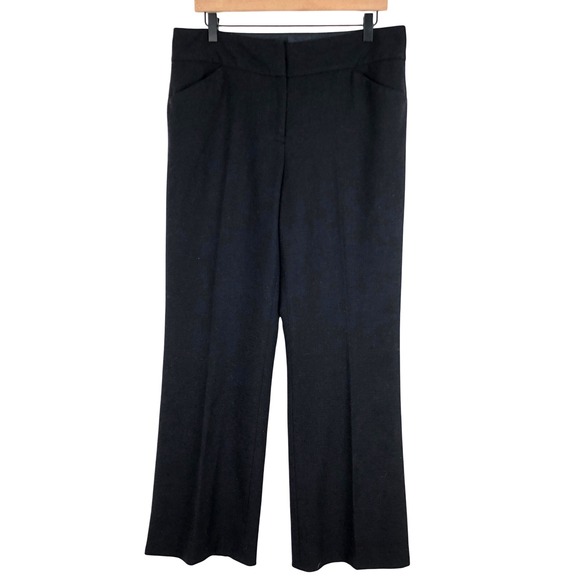 ANTONIO MELANI Pants - Antonio Melani Wool Blend Pants Women's Sz 10 Navy Blue Lined Trousers Office